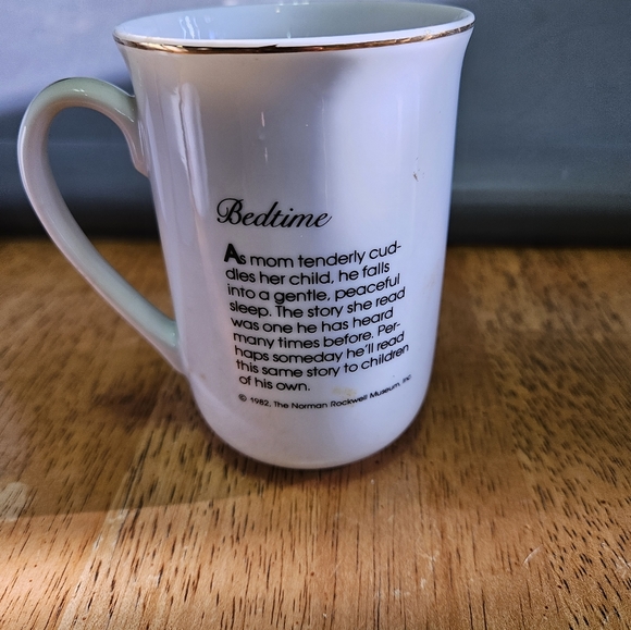 Vintage Norman Rockwell Set of 8 Cups 1982 - Picture 4 of 16